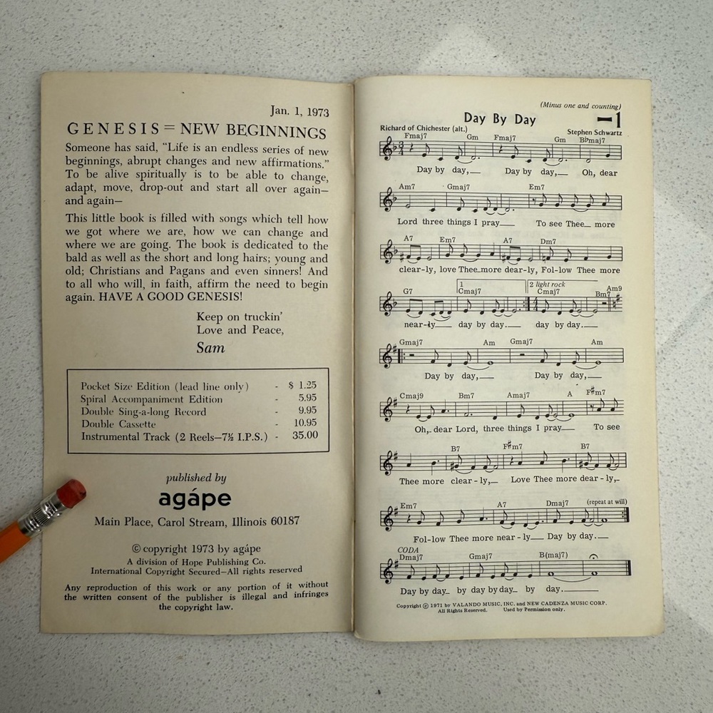 Vintage Songbook The Genesis Songbook 1973 1970s - Picture 6 of 11